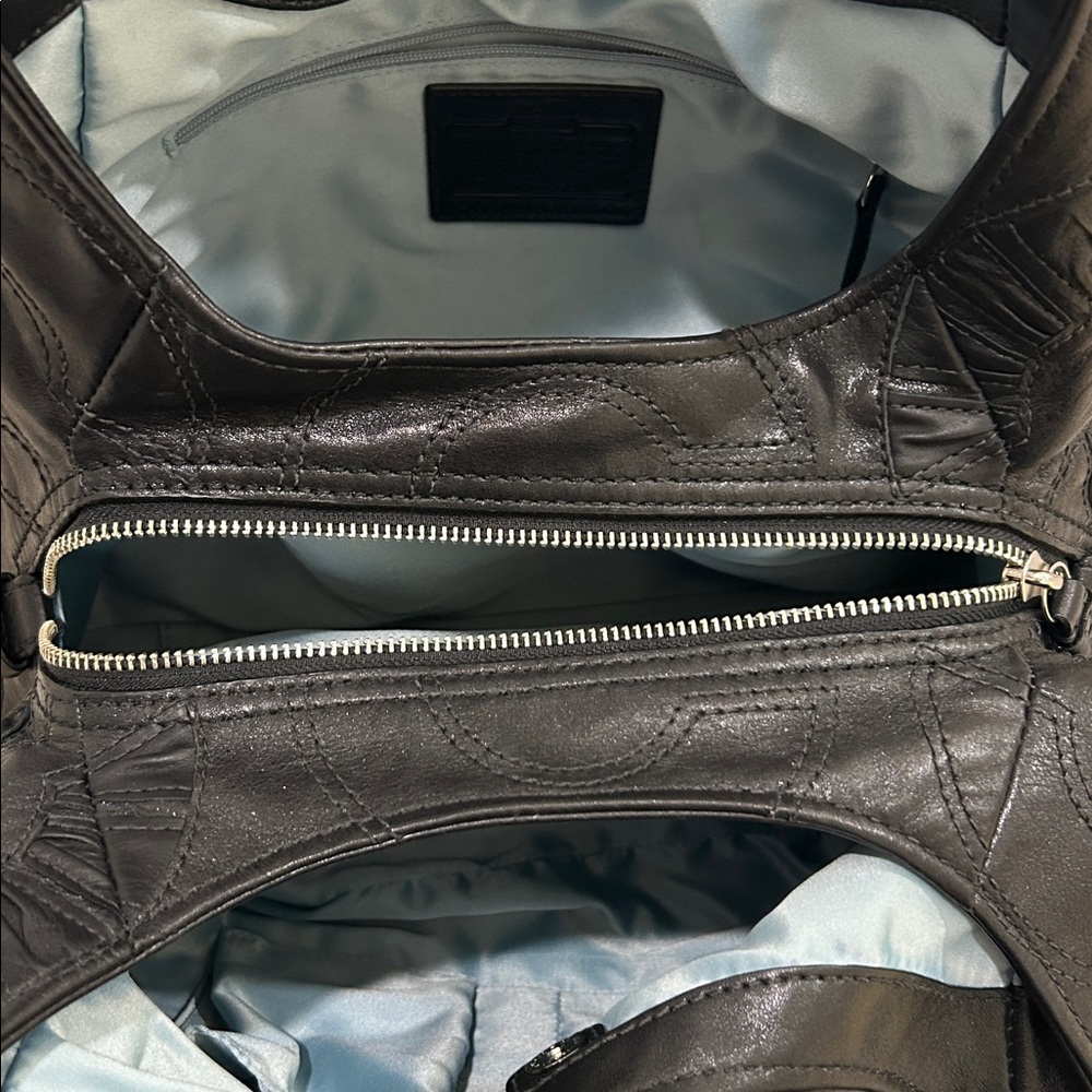 Coach (EUC) Madison Op Art Maggie Embellished Leather Shoulder Bag - Picture 14 of 17